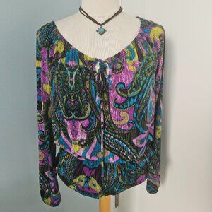 BLOUSE, JON DEN BOHO, BEAUTIFUL ON OR OFF SHOULDERS